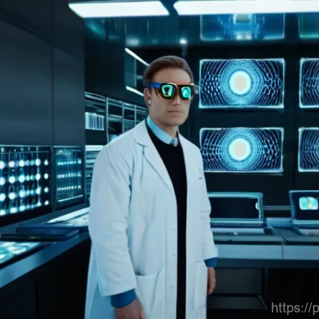 홀로그램 디스플레이의 공간적 한계 - **Prompt 1: The Raw Power of a Holographic Lab**
"A wide, cinematic shot capturing the essence o...