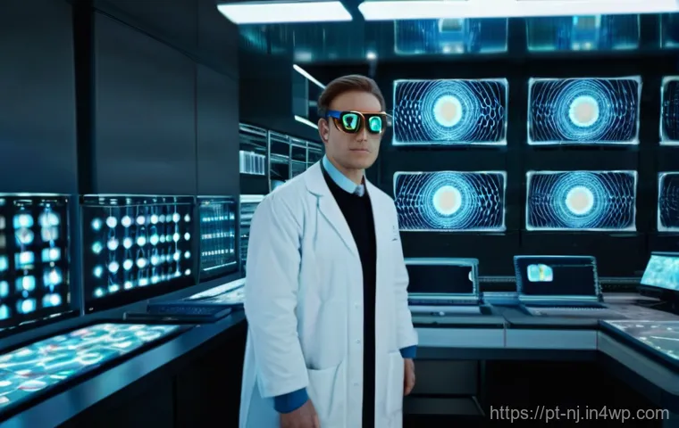홀로그램 디스플레이의 공간적 한계 - **Prompt 1: The Raw Power of a Holographic Lab**
"A wide, cinematic shot capturing the essence o...